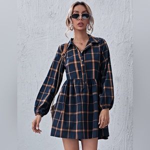 Emery Rose plaid button dress, size MEDIUM